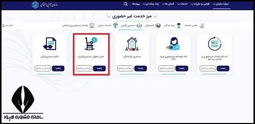 شماره دفتر کل بازنشستگی تامین اجتماعی